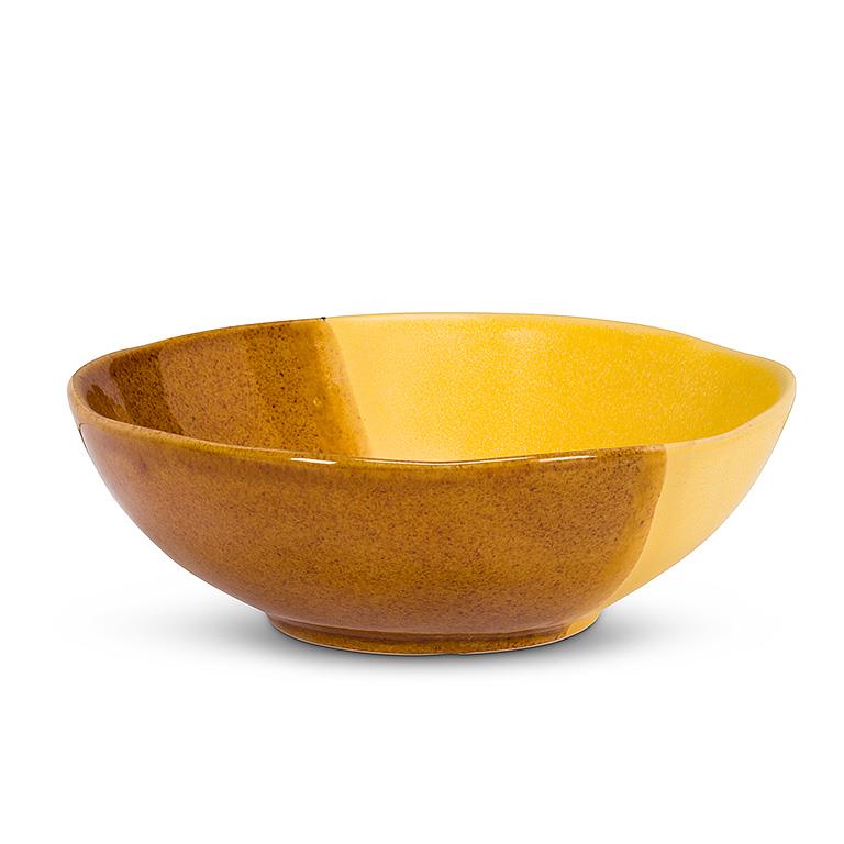 Tri-Colour Small Bowl Yellow