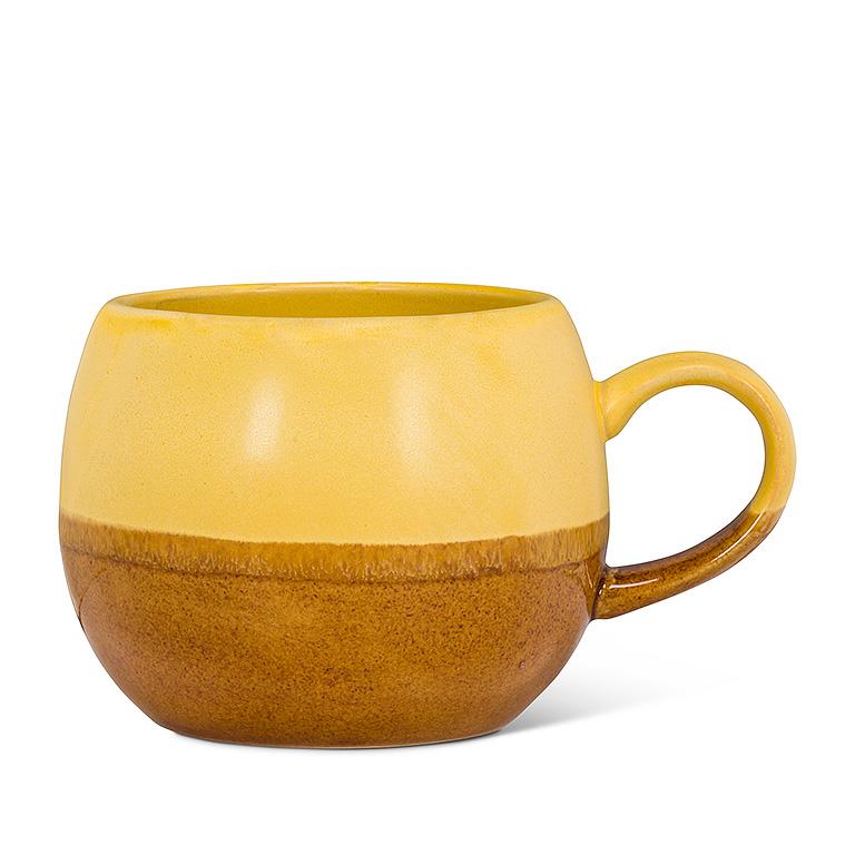 Tri-Colour Ball Mug Yellow