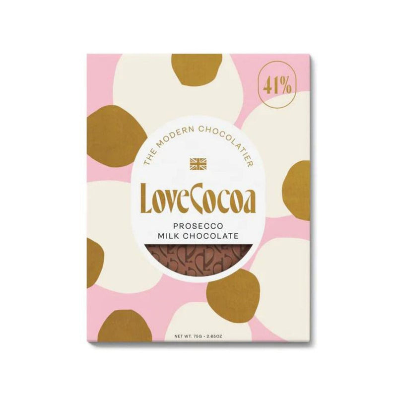 Love Cocoa Prosecco Milk Chocolate Bar