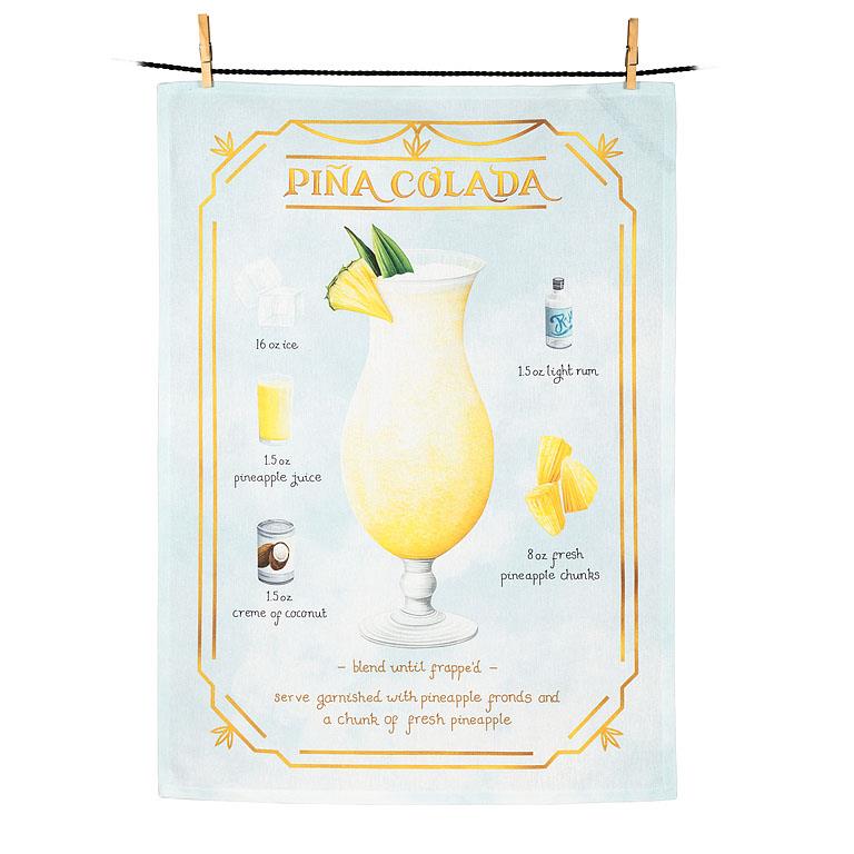 Pina Colada kitchen towel