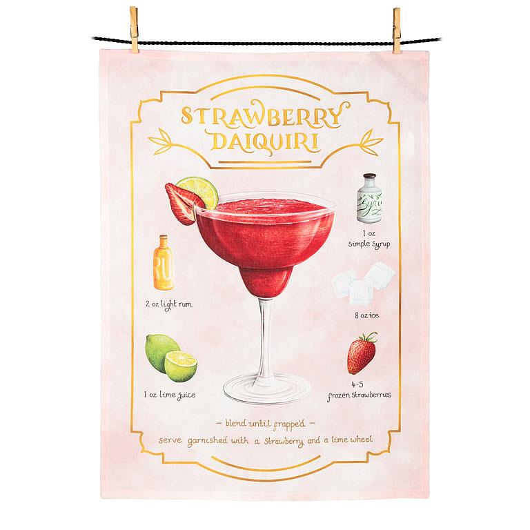 Strawberry Daiquiri kitchen towel