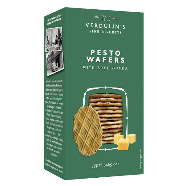 Verduijn's Pesto Wafers with Aged Gouda