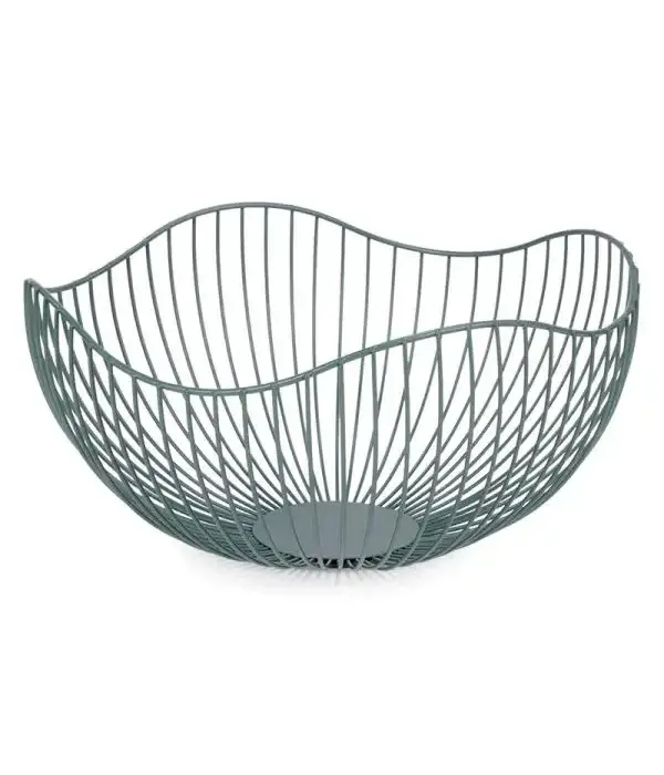 Green wire metal basket