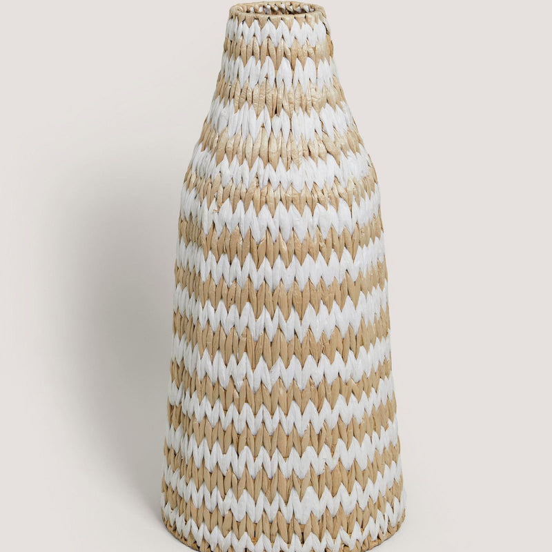 Natural Woven Paper Vase