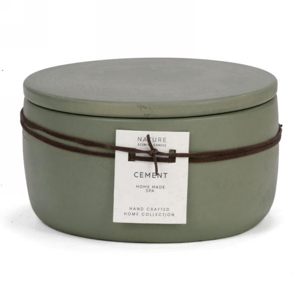 Khaki cement scented candle