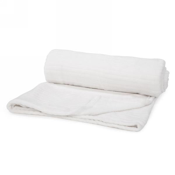 White lined motif throw