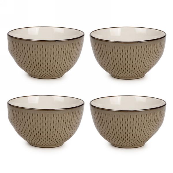 Beige ceramic bowl