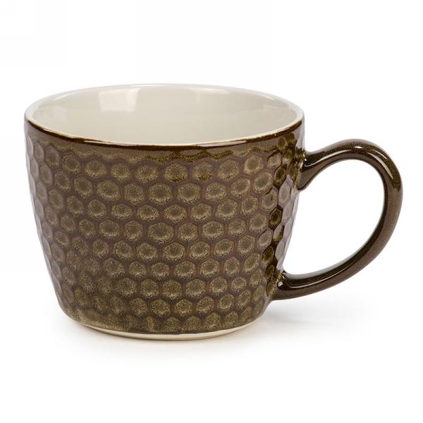 Brown textured mug