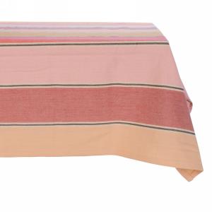 Peach & Pink Lined Table Cloth