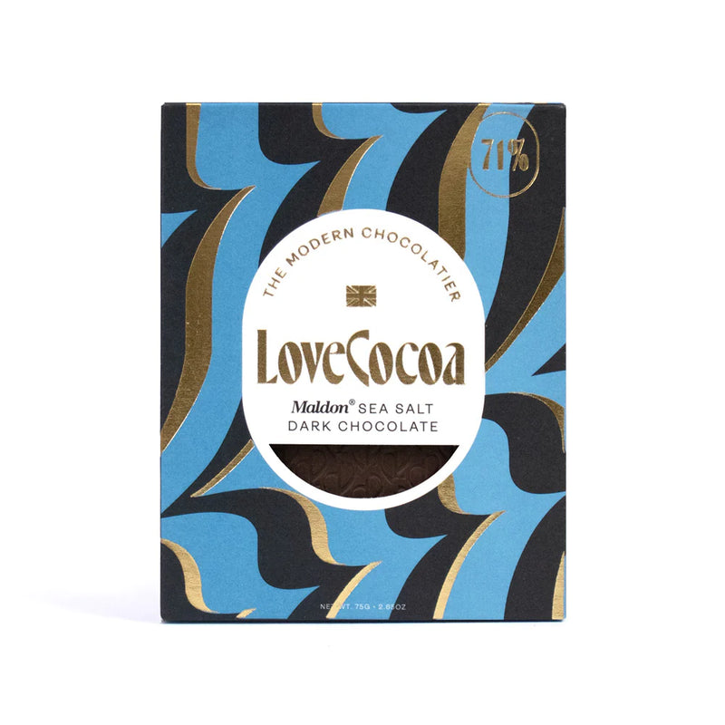 Love Cocoa Maldon Sea Salt Dark Chocolate Bar