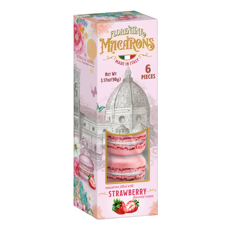 Borgo de Medici Strawberry Florentine Macarons 90g