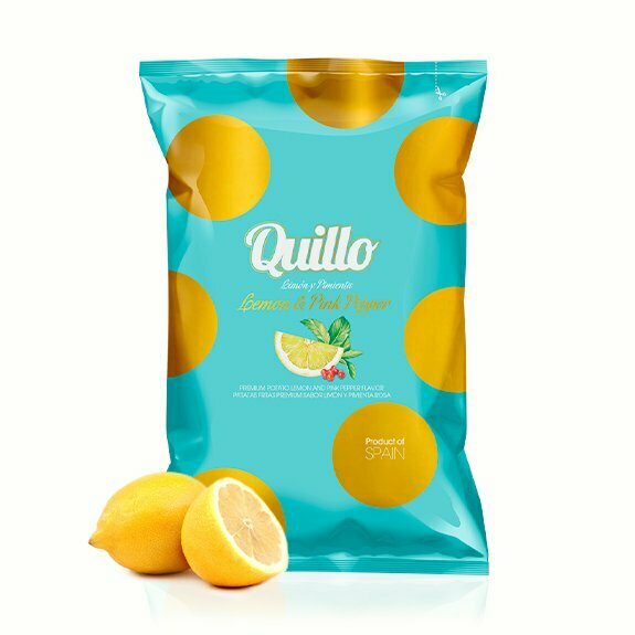 Quillo Chips – Lemon & Pink Pepper Gourmet Potato Chips