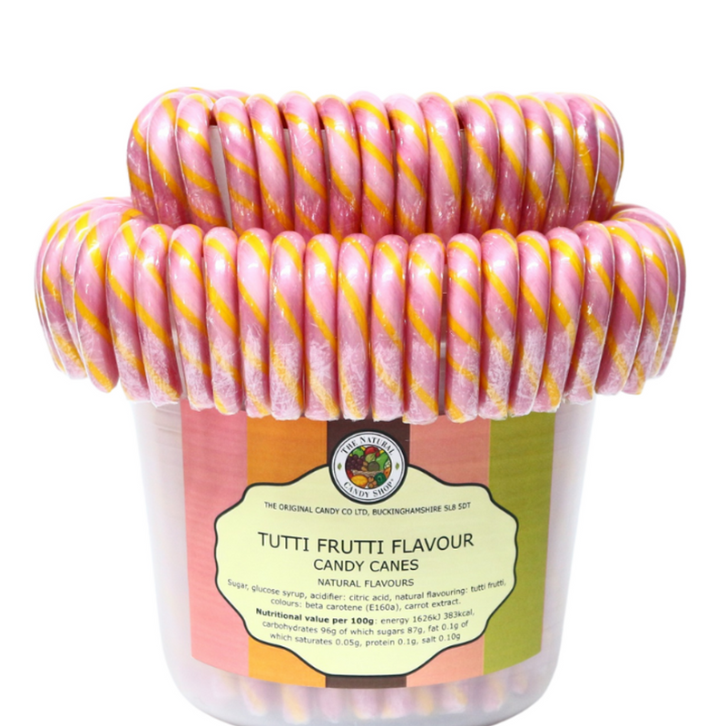 Natural Candy Co. Tutti Frutti Candy Cane
