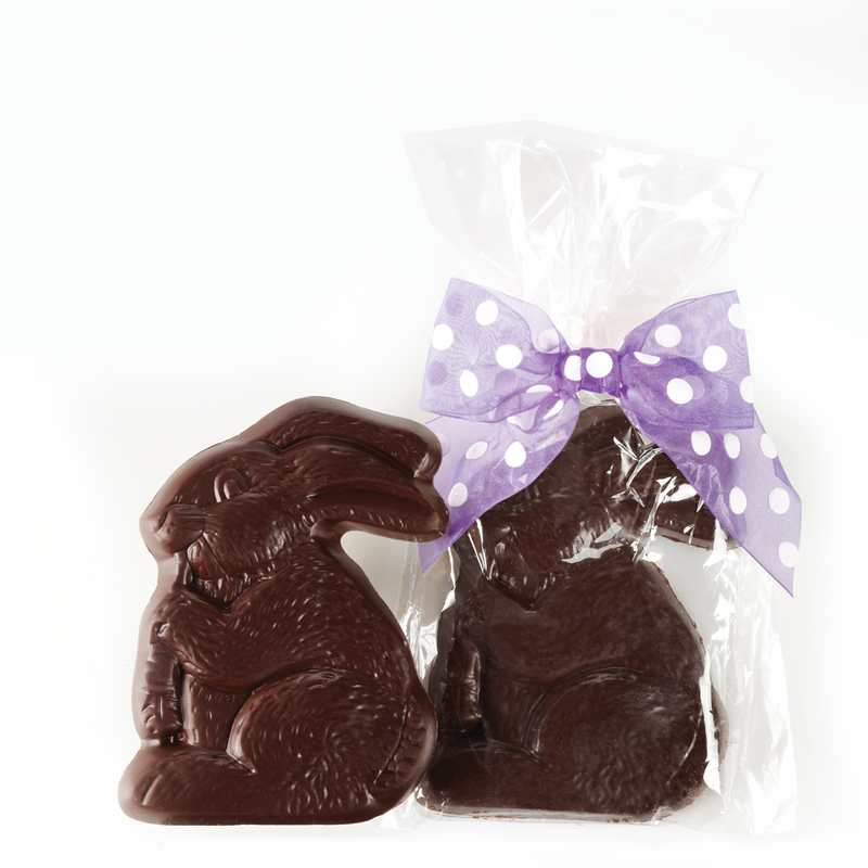 Dufflet Bunny Eating Carrot - Dark Chocolate