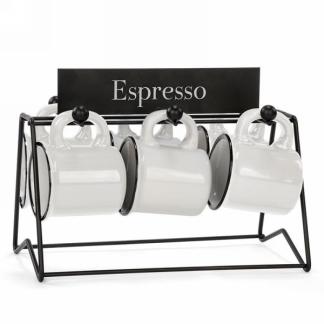 White ceramic espresso cups (Set)