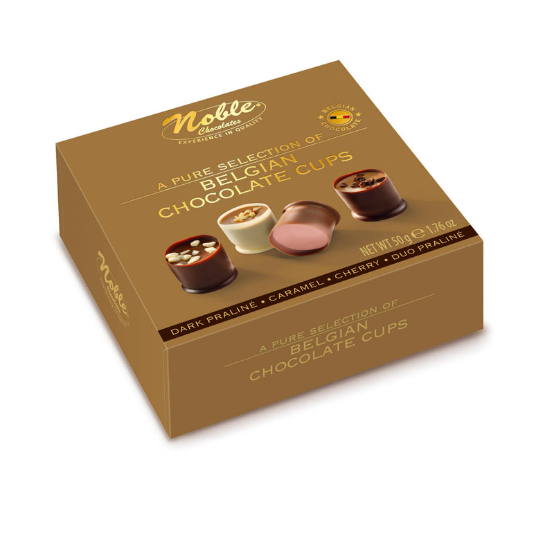 Noble Belgian Chocolate Cups Pure selection (50gr)