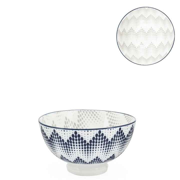 Kiri Porcelain Small Bowl - Graphic Dots