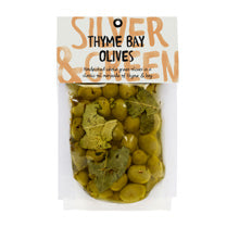 Silver & Green Thyme Bay Green Olives